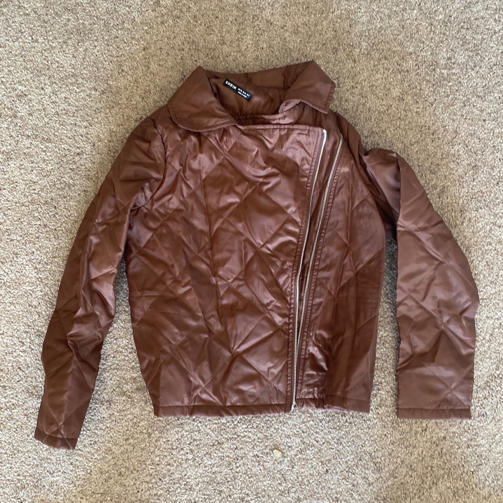 Brown Polyester Jacket